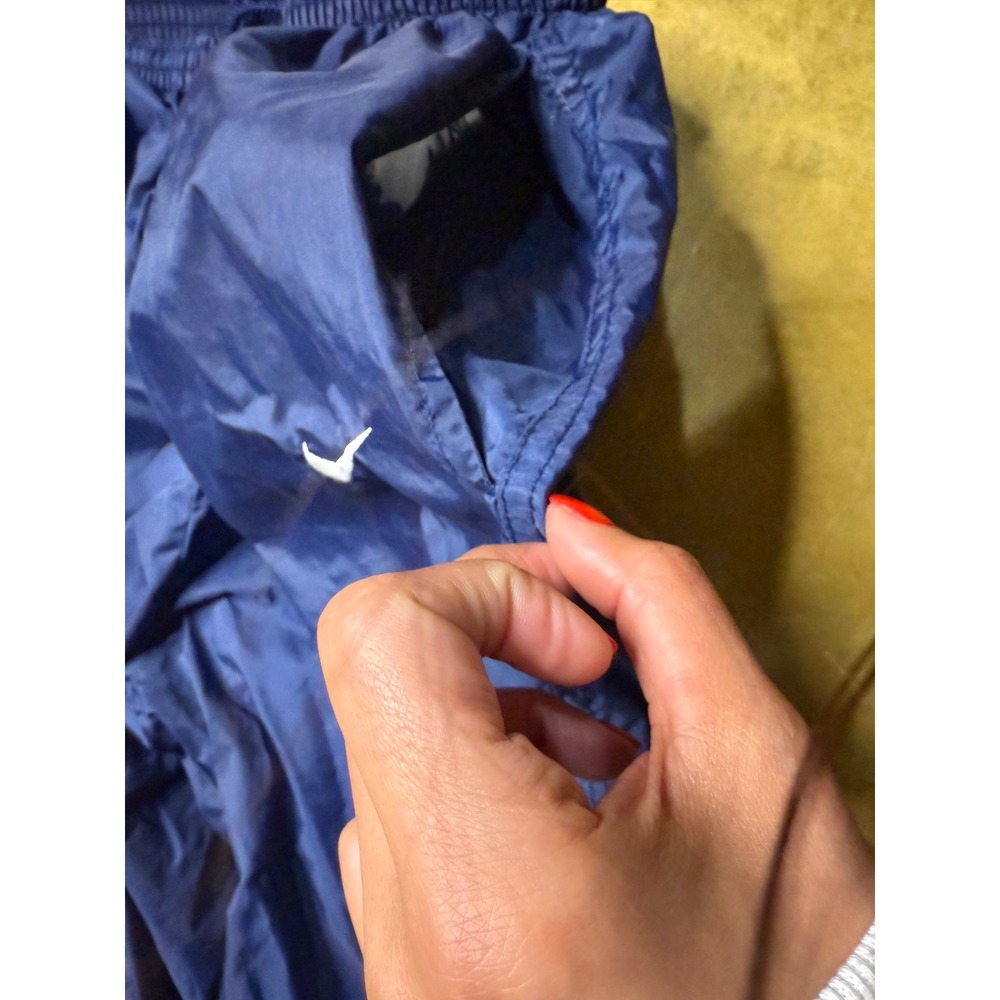 Vtg Nike Men's Blue Nylon Track Pants Warm Up Windbreaker Training XL - Picture 5 of 12